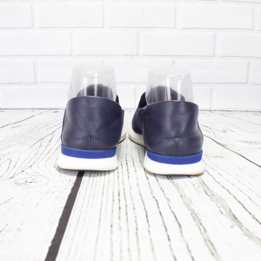 Cole Haan Grand Os Lightweight Blue Suede Loafers - Picture 5 of 8